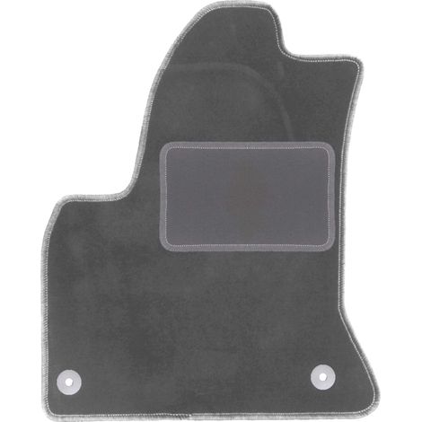 Tapis de sol conducteur en velours pour : Citroën C4 Picasso 1 7 places (2006-2013) graphite
