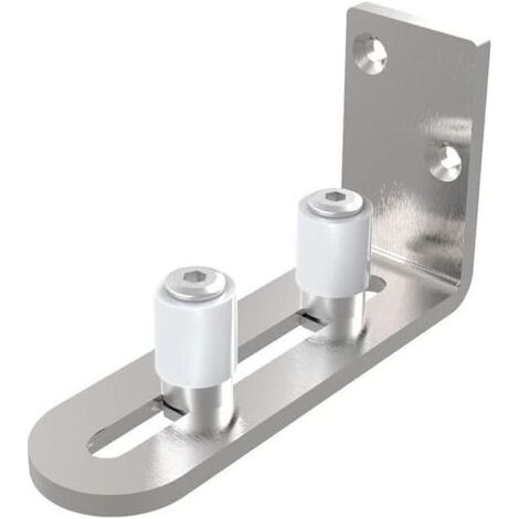 (1 pièce)Guide de sol réglable pour porte coulissante en acier inoxydable Envoyer les outils d'installation (1/5)