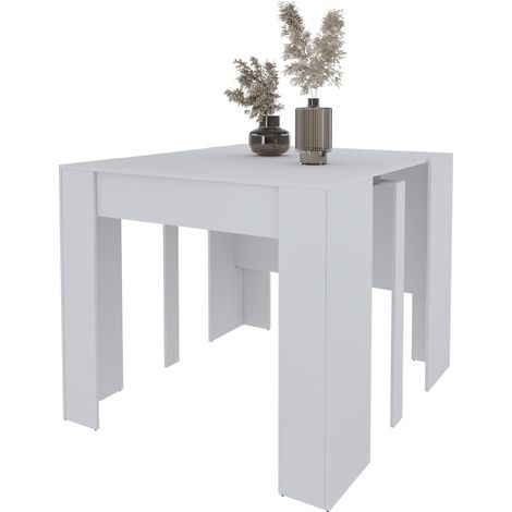 Tavolo Consolle Allungabile Oslo Plus Fino A 3 Metri, Tavolo 14 Posti Salvaspazio Multiposizione, Design Moderno Ed Elegante, Consolle per Casa E Ufficio, 78 x 51 x 90 cm, Colore Nero - Colore: Wengè (1/5)