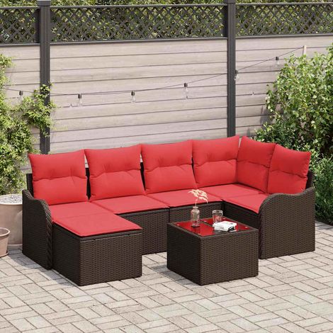 Teenpull – Gartensofa-set Braun Poly-Rattan (1/5)