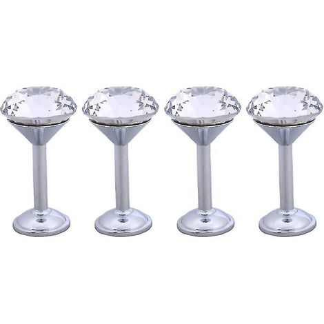 Lot de 4 crochets muraux en forme de diamant (1/3)