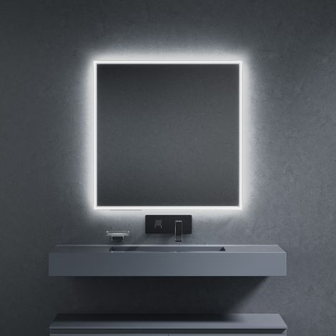 Inda - Spiegel LED Pirano+ 80x80cm weiß Licht und Intensität dimmbar