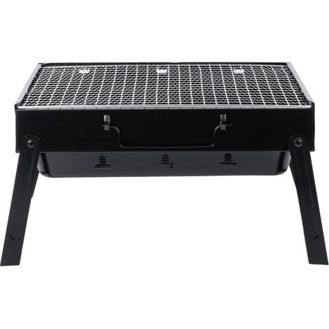 Barbecue charbon valise pliable et portable 40 x 27,5 x 20 cm (1/5)