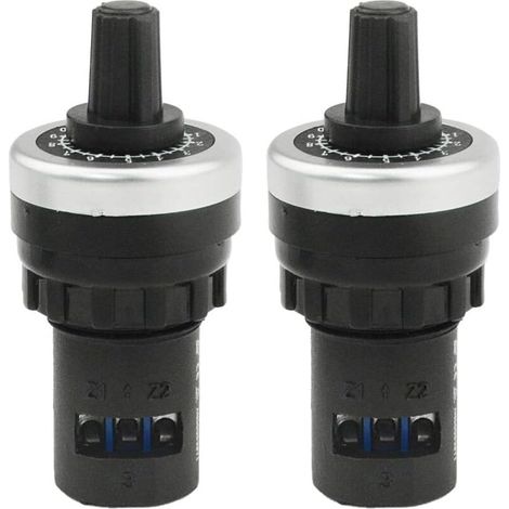 [NEVER USED] 2 Pack LA42DWQ-22 22mm 10K Ohm Variable Speed Rotary Potentiometer (10K)