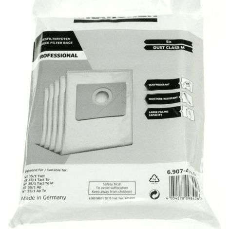Sachet de sacs(x5) pour Aspirateur KARCHER 69074790