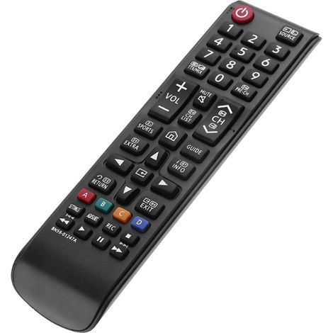 Télécommande universelle de rechange pour Samsung Smart TV, modèles de TV LCD, configuration directe, noir (1/5)