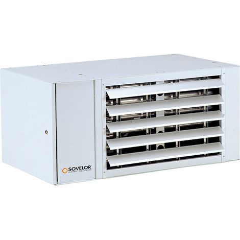 Sovelor – Aérotherme hélicoïde gaz naturel 20kW AGSX25G20 – Débit d'air 2100m3/h – Brûleur à 2 allures – Pour chantiers et locaux industriels (1/5)