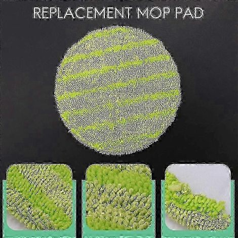 Lot de 10 lingettes de rechange AURA pour balai électrique rotatif sans fil (1/5)