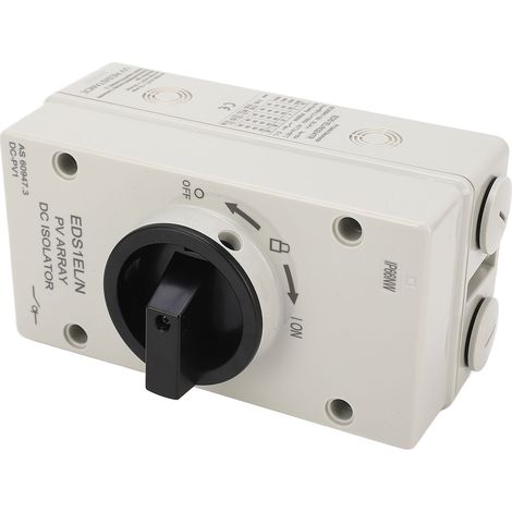 Interrupteur Sectionneur DC PV 32A IP66 Étanche Ignifuge Déconnecteur Photovoltaïque Rapide 1000V (1/5)