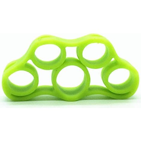 Tire-doigts en silicone vert, petit appareil d'entraînement pour la main et les doigts. (1/5)