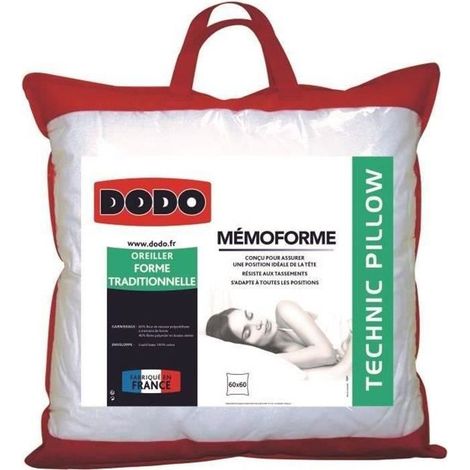 DODO Oreiller a memoire de forme MEMOFORME 60x60cm (1/5)