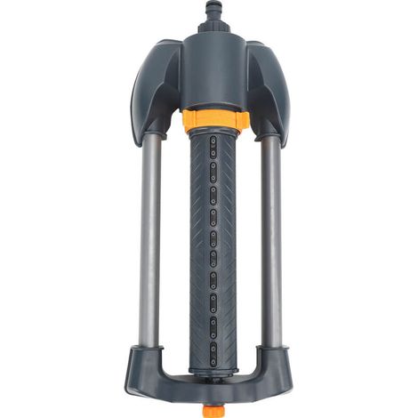 Arroseur de jardin à 20 trous, Base métallique, arroseur oscillant rotatif pour pelouse, Angle de pulvérisation réglable (1/5)