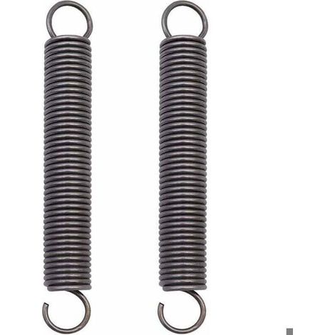 Ressort de traction en acier inoxydable – Double crochet, poli – Diamètre du fil 2 mm (1/4)