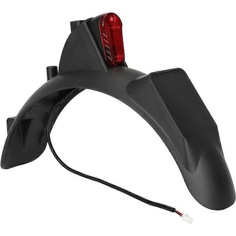 Compatible avec le garde-boue arrière de la trottinette électrique 4 Lite de 2e génération, équipé d'un feu arrière et d'accessoires de protection de pneu. (1/5)