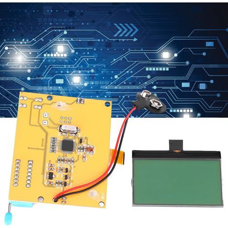Kit de testeur multimètre Mega328 pour transistors, résistances et condensateurs ESR avec boîtier transparent (1/5)