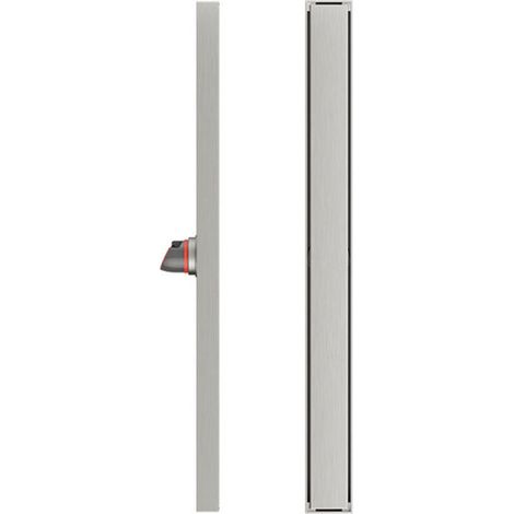 Caniveau de Douche en Acier INOX Siphon Sol Réglable d'évacuation pour Salle de Bain Rectangulaire - 60 cm-PR (1/4)