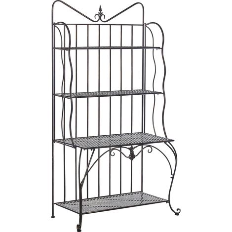 Regal PAVONA Metall 170 cm 94 cm Schwarz (1/5)