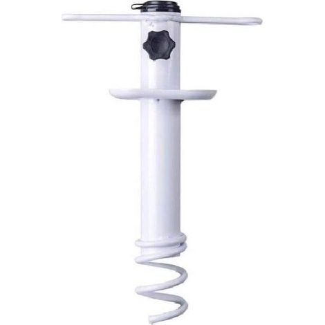 Ancre de sable pour parasol de plage, base de camping en plein air, support de tarière, support de rangement en spirale, robuste, pour patio, maison, jardin (1/5)