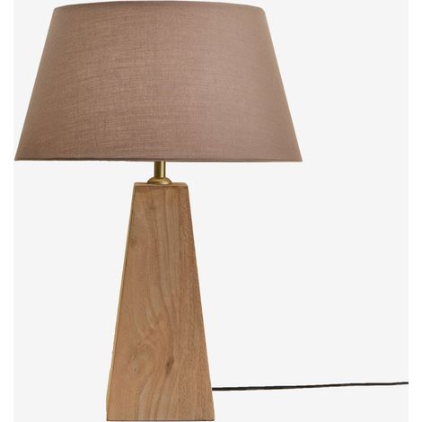 Lampe de table en bois de manguier Taraua SKLUM