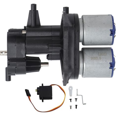 Boîte de vitesses métal noir pour changement de vitesse, pièce de rechange pour voiture RC crawler (1/5)
