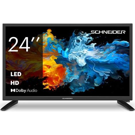 Téléviseur LED HD 24 pouces Schneider 24A3VX Direct LED HDMI ARC USB enregistrement