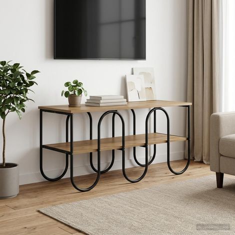 vidaXL Soporte de TV 100 x 40 x 50 cm Roble artisan (1/5)