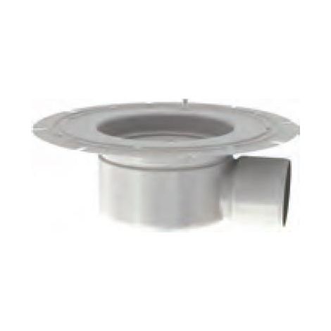 Bodenablauf 218 , DN 100 waagr. Klebeflansch m. GV,Spacer,FHD, 1.4301