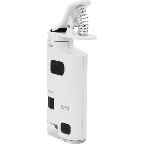 80-120-fache Vergrößerung, einstellbares LED-Handymikroskop, Mini-Smartphone-Linsenvergrößerung, Vergrößerungsklemme (1/5)