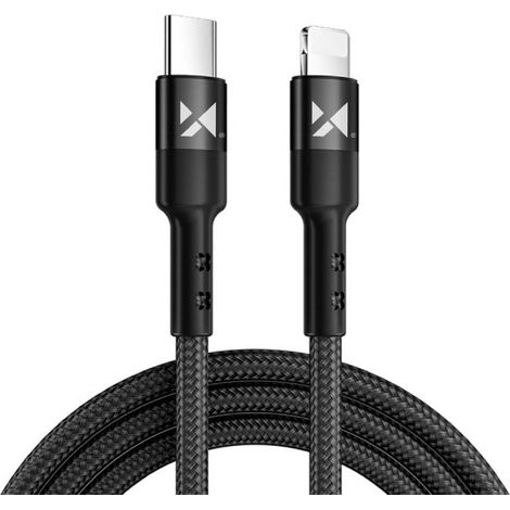 Wozinsky Ladekabel USB Typ C Kabel - iPhone Anschluss Power Delivery 18W Schwarz 2m (1/5)