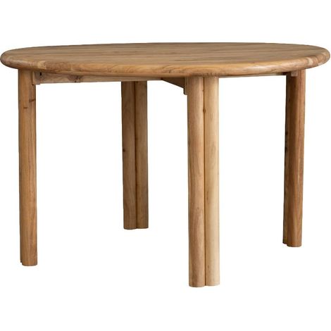Table à manger ronde en bois d'acacia Séléna (1/5)