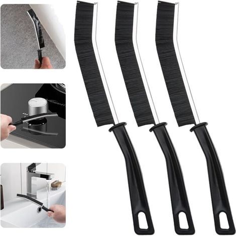 Lot de 3 Brosses de Nettoyage à Poils Durs – Brosse à Joints Carrelage, Idéal pour Salle de Bain, Cuisine, Toilettes, Évier, Douche et Sols (1/5)
