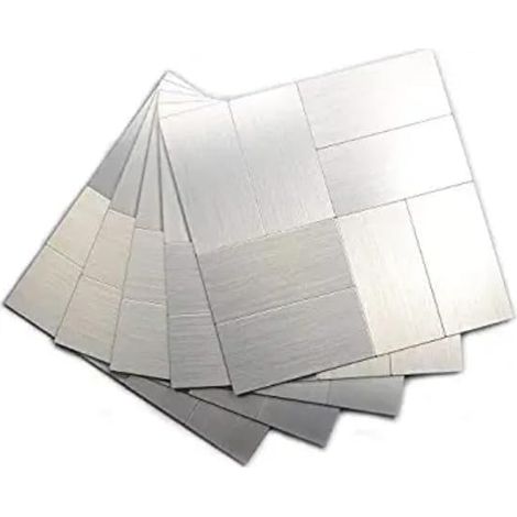 Lot de 20 carreaux muraux adhésifs pour dosseret de cuisine (30,5 x 30,5 cm par feuille) (1/5)