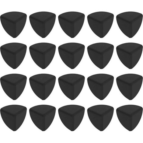20 Protections d'angle en silicone noir pour meubles, sécurité enfant, coins de table (1/5)