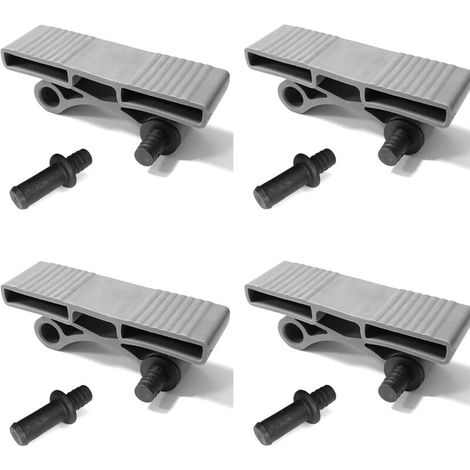 – Kit de 4 embouts support latte 38mm double suspendu – 8 tenons pour sommier flexible – Installation rapide et facile – Compatible lattes 38x8mm (1/4)