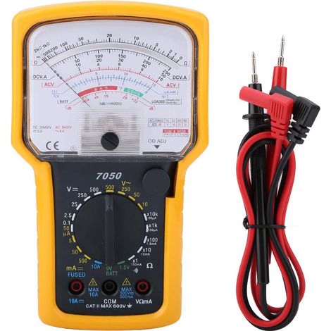 Testeur analogique KT7050 haute précision, mesureur d'ohms multifonction à haute sensibilité, voltmètre-ampèremètre à aiguille pour électricité, usage domestique et professionnel (1/5)