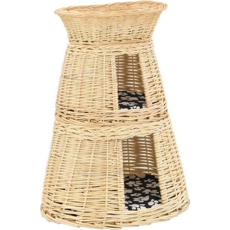 Ensemble de couchage pour chat trois pièces avec coussin, dimensions : 47 x 34 x 60 cm (1/5)