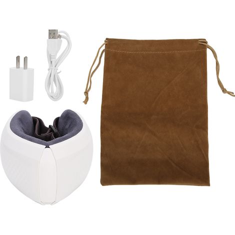 Masque électrique yeux anti-cernes, poches, compression chaude, blanc, prise US 110-240V (1/5)
