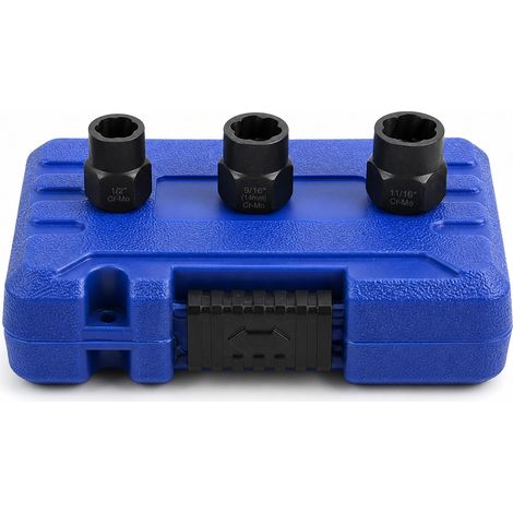 Extracteur Écrous 13 Pièces pour Boulons Abîmés en Coffret (1/5)