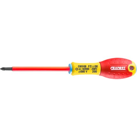 Tournevis isolés 1000 Volts Pozidriv PZ1X100 - E165418 - Expert By Facom (1/3)