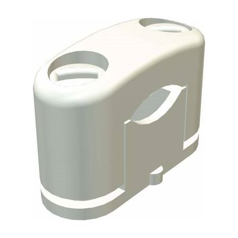OBO Bettermann Collare SOM 15-25mm polistirolo grigio chiaro RAL 7035, 2124254