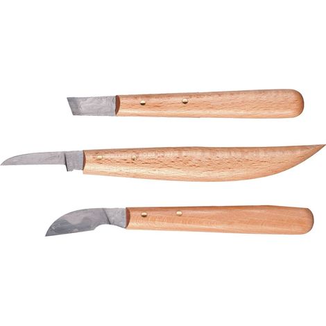 Connex Kerbschnitzgarnitur 3-teilig Stechbeitel & Holzbearbeitung