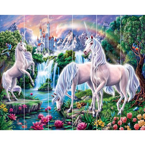 Papier peint mural Walltastic Paradis de la Licorne 305x244 cm (1/4)