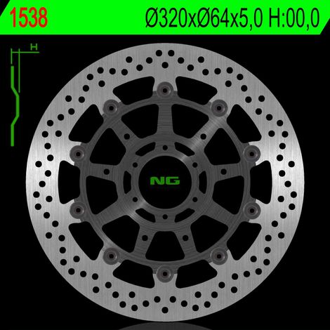 Disco de freno flotante de 320 mm para BMW S1000R/RR HP4 y S1000XR (2012-2020)