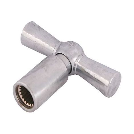 JS STECKSCHLUESSEL MIT INNENVER- ZAHNUNG,DN15,1/2",VERNICKELT