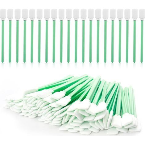 100 Pcs Mini Bâtonnets de Nettoyage Non Pelucheux, pour Appareils Électroniques, Lentilles de Caméra et Surfaces Délicates, pour Zones Difficiles à Atteindre (1/5)