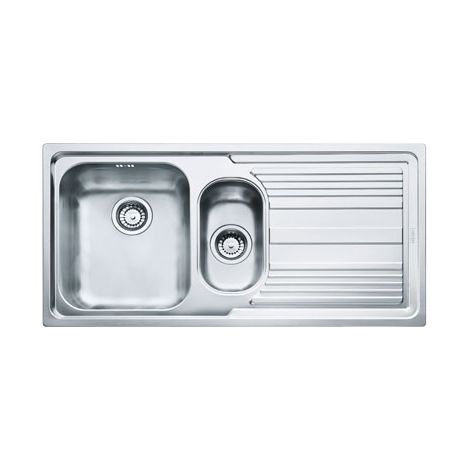 Franke LLX 651. Colore del prodotto: Acciaio inox, Numero di vasche per lavello: 2 ciotole, Dimensioni prima vasca (LxL): 340 x 400 mm. Larghezza: 1000 mm, Profondità: 500 mm, Larghe... - 101.0085.810 (1/2)
