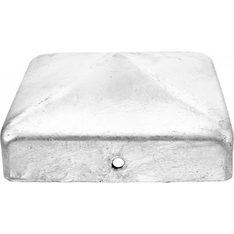 Copripalo Zincato a Caldo per Palo Quadro in Legno - 91 x 91 mm (1/2)