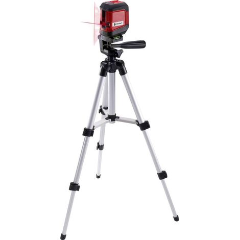 Toolcraft – Laser en croix autonivelant 8m – Trépied inclus – Précision 0.5mm/m – Pour chantiers humides et espaces confinés (1/6)