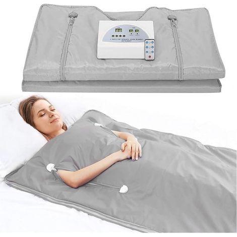 Kit de sauna portatif Couverture de Sauna amincissante professionnelle, couverture de Sauna chauffante imperméable for perte de poids, for Salon de beauté de thérapie Spa à domicile Tente de sauna per (1/5)