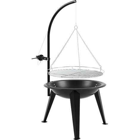 BBQ-Toro Griglia girevole con griglia Ø 55 cm Griglia a carbonella, ciotola per fuoco